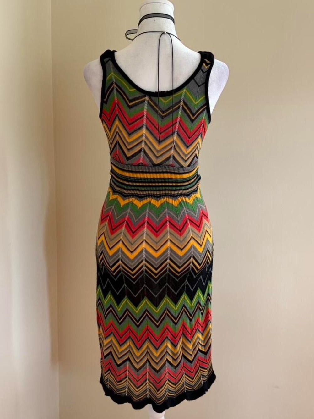 Vintage Y2K crochet pointelle knit dress twee indie sleaze preppy grunge mini S - Picture 7 of 11